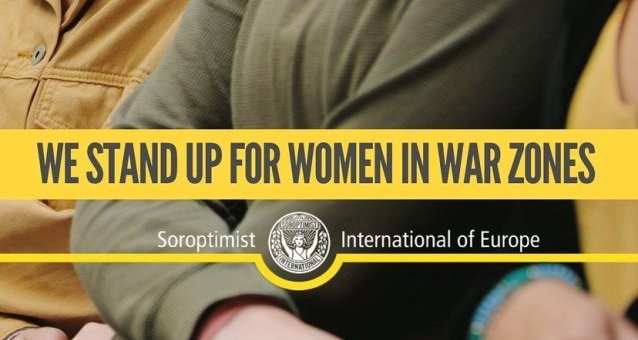We stand up for women in war zones